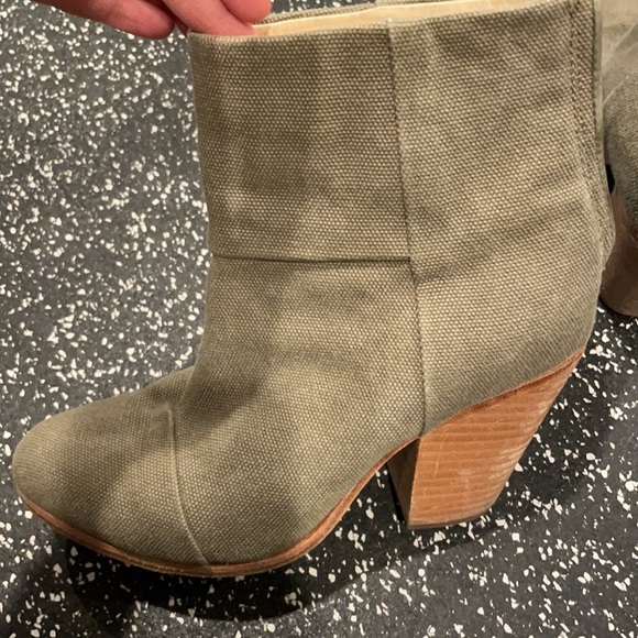 Rag & Bone NewBury in Stonewall Canvas booties / boots SZ. 36 or 6 - Picture 6 of 13